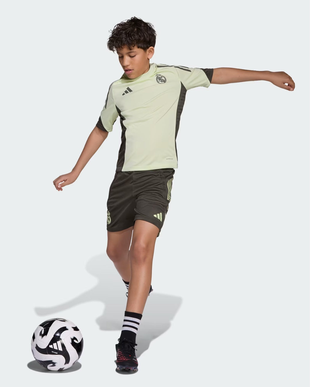 Maglia da allenamento junior Real Madrid Tiro 25 Competition - Verde/Cachi