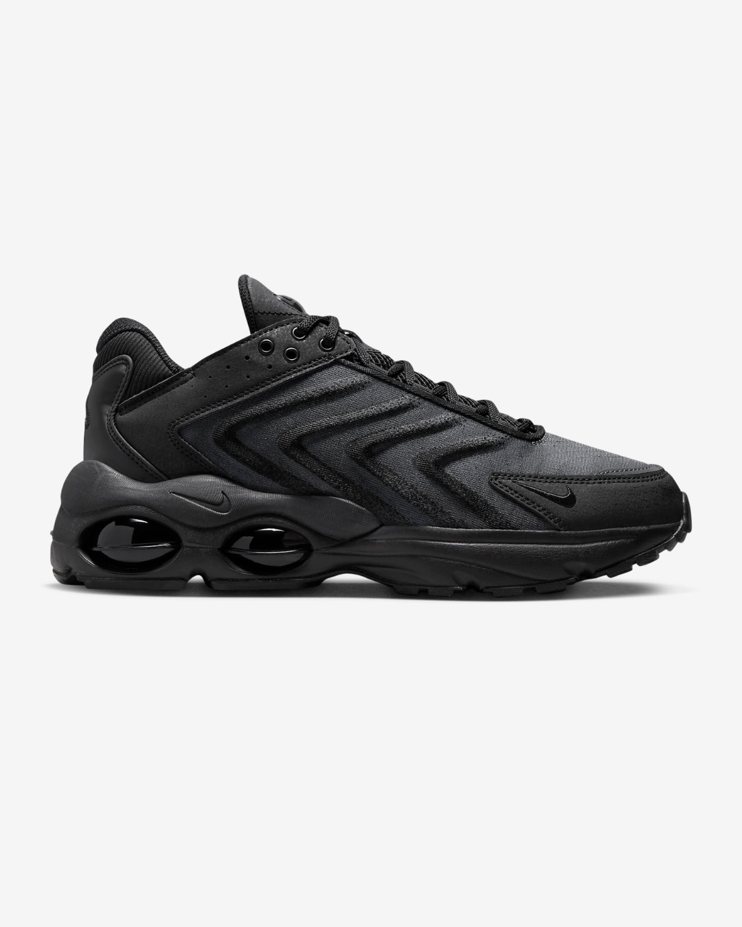 Black air max top with white spots