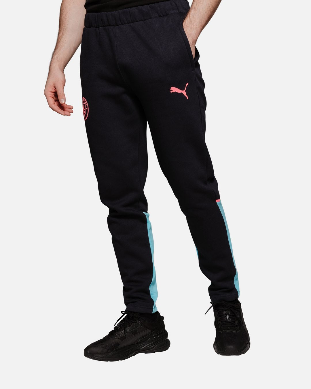 Pantalón de entrenamiento Manchester City - Negro/Azul/Rosa