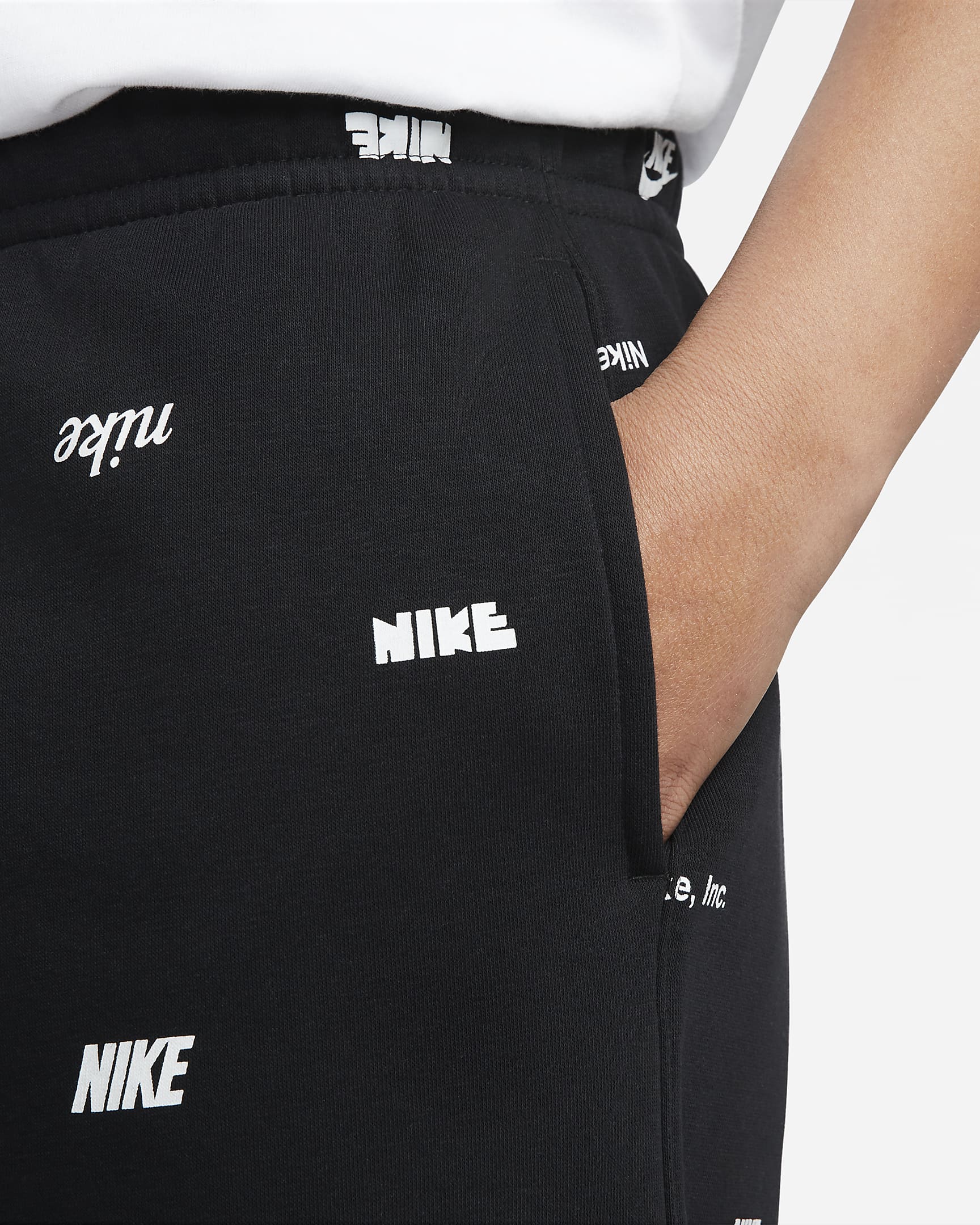 Pantaloni da jogging Nike Club Fleece - Nero/Bianco