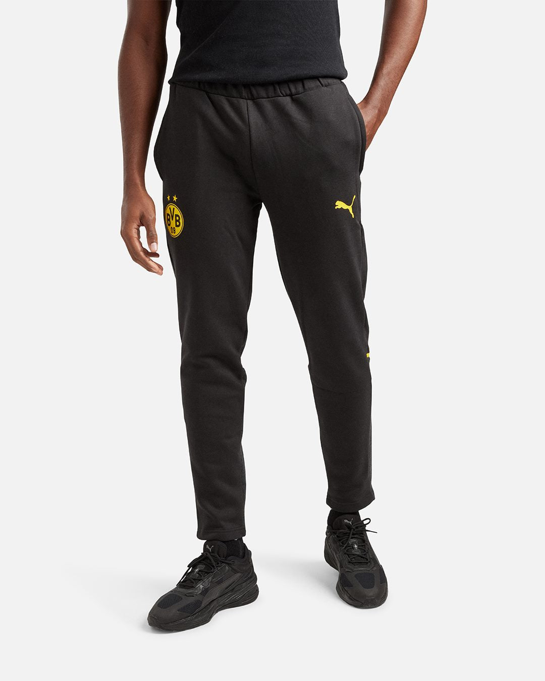 Pantalon de survêtement Dortmund Casual 2023/2024 - Noir/Jaune