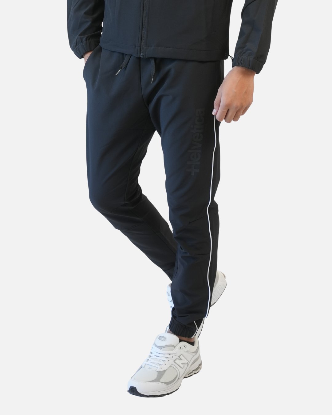 Pantalon de survêtement Helvetica Wells - Noir