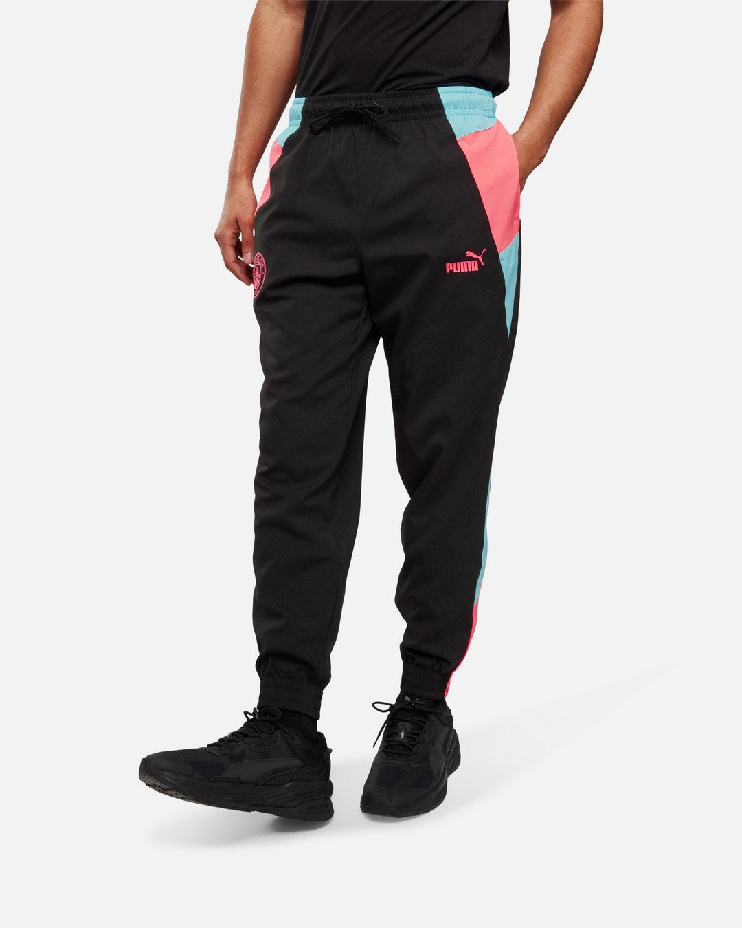 Pantalon de survêtement Manchester City 2023/2024 - Noir/Rose/Bleu