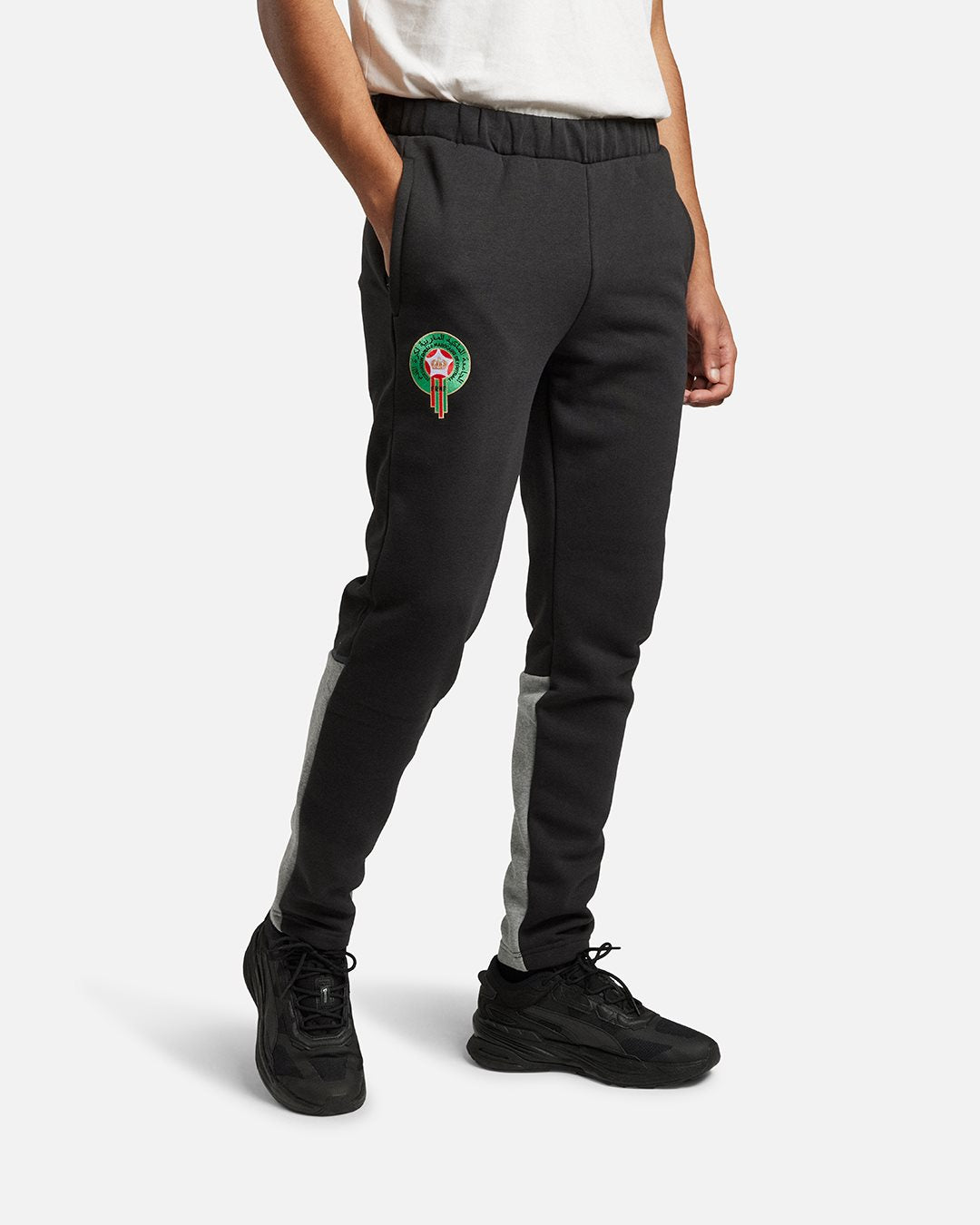 Pantalon de Survêtement Maroc 2023/2024 - Noir/Gris