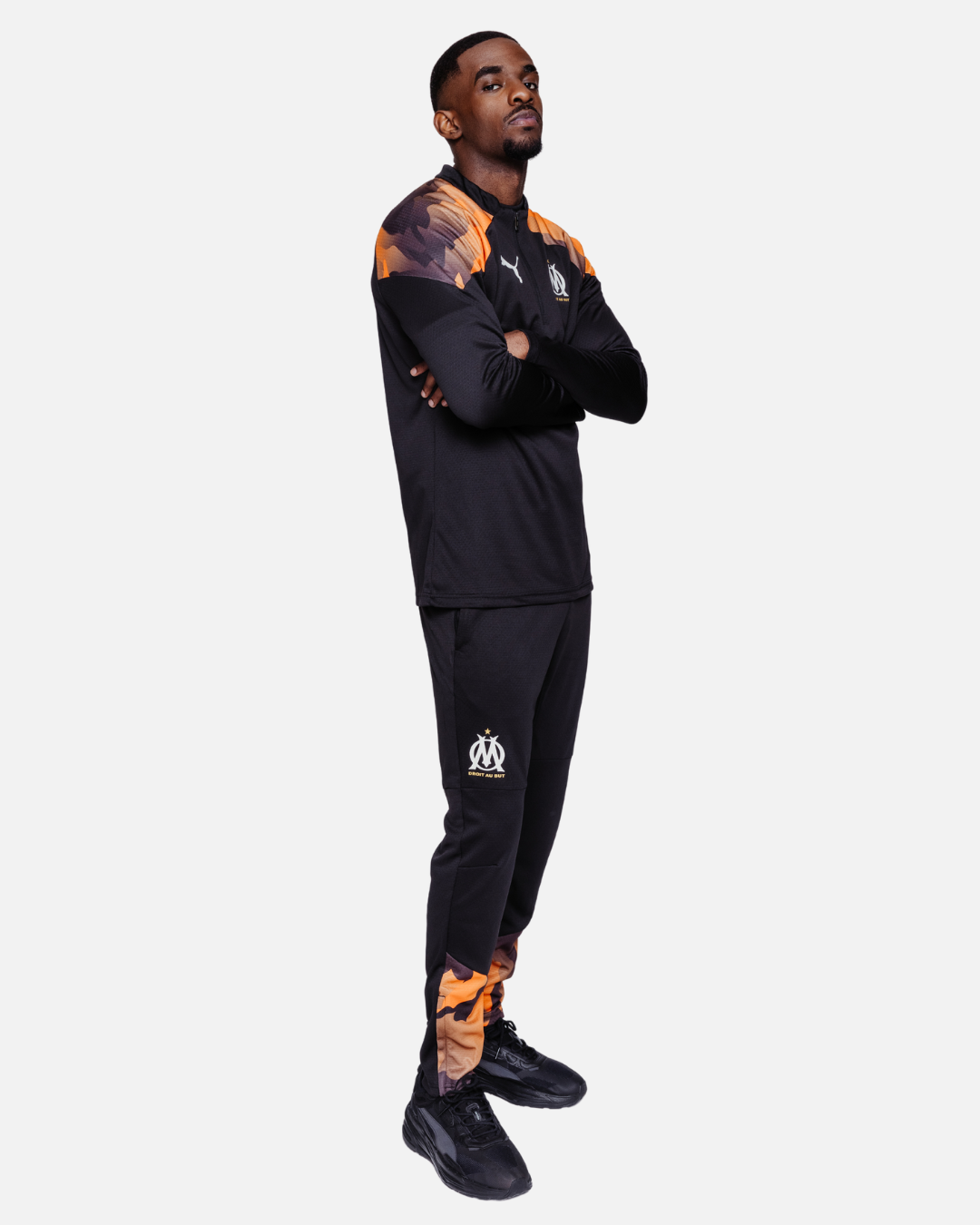 OM training pants - Black/Orange
