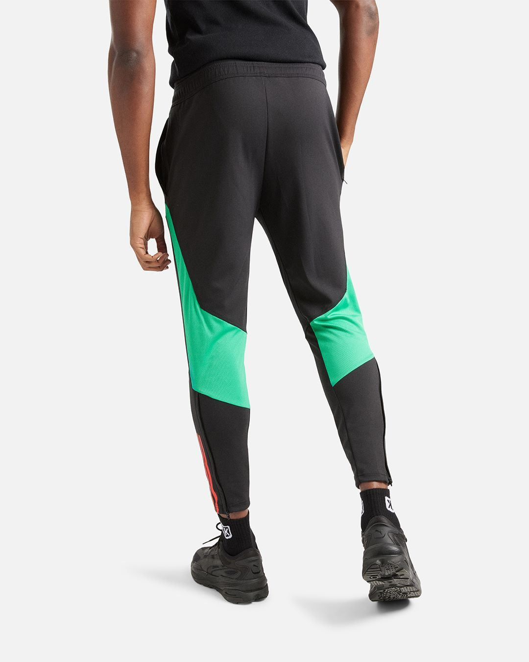 Pantaloni da allenamento del Manchester United - Nero/Rosso/Verde