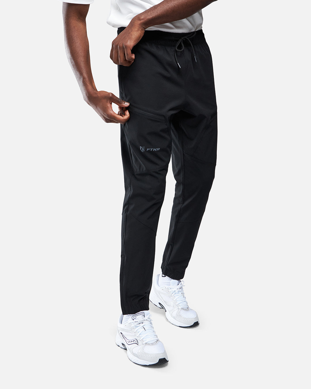 Pantalones con capucha FK - Negro