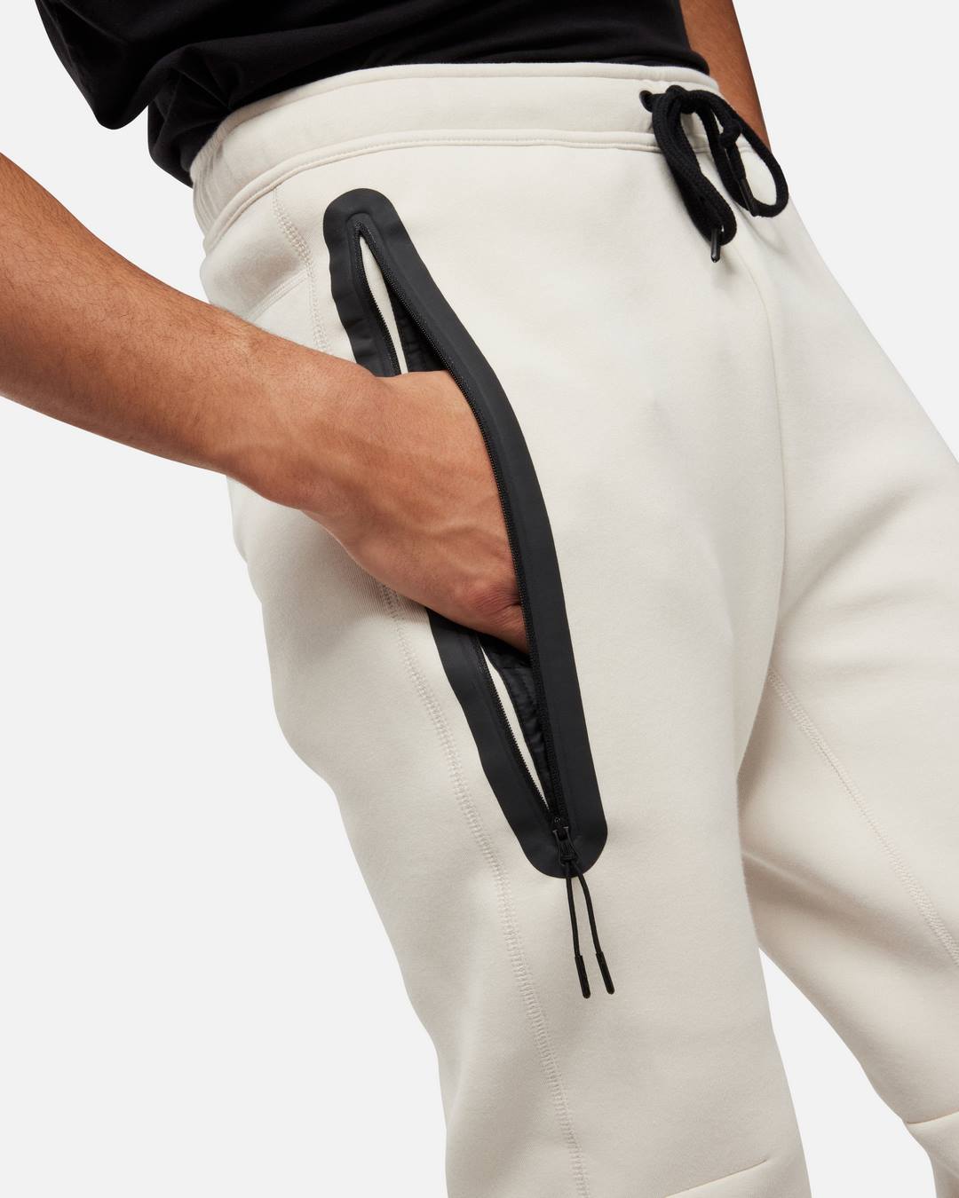 Nike Tech Fleece Pants - Beige/Black