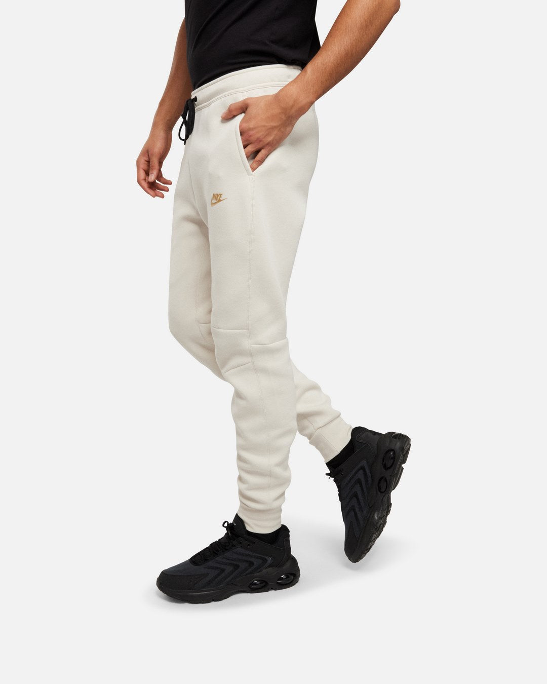 Nike Tech Fleece Pants - Beige/Black