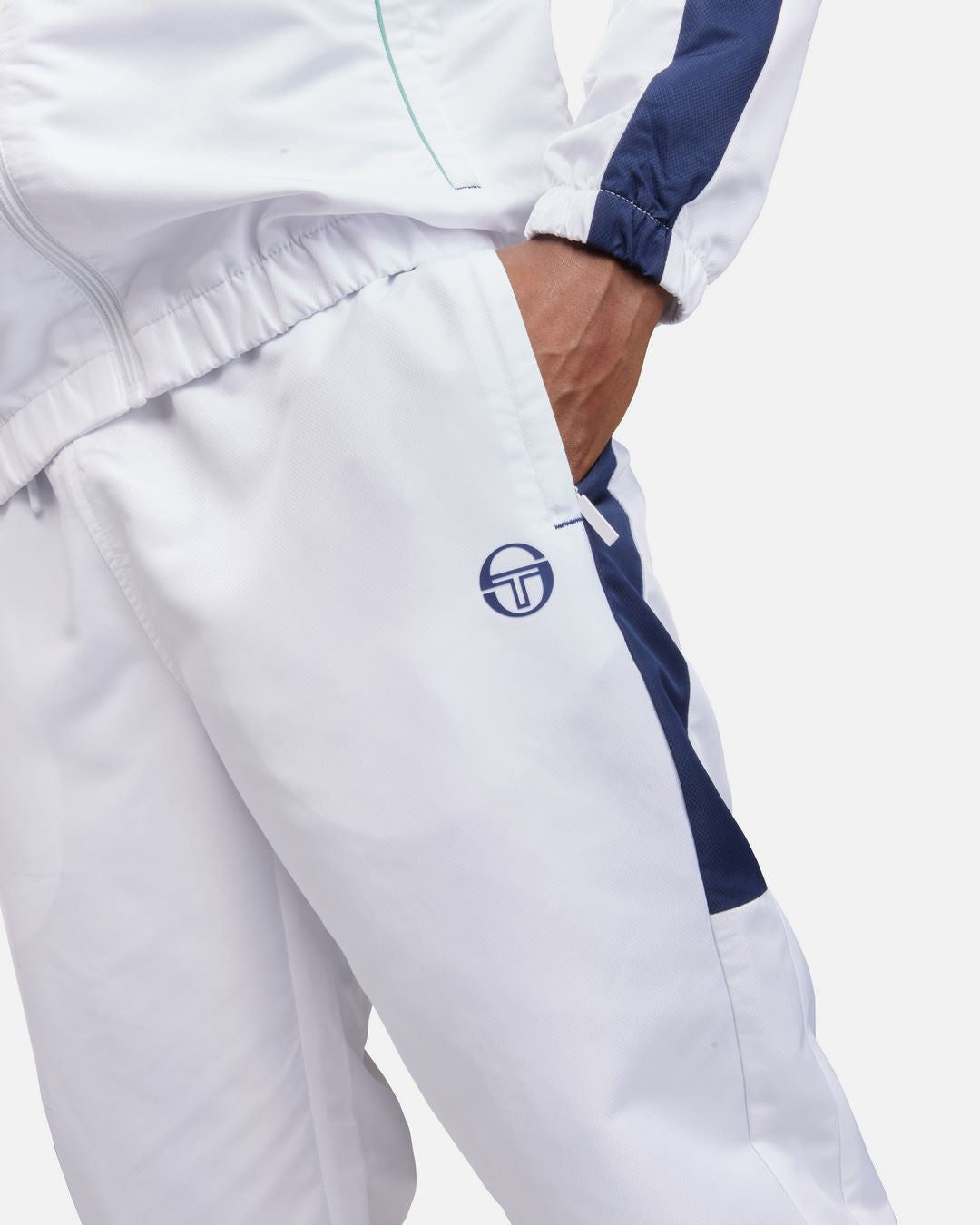 Pantalon Sergio Tacchini Ginnico Fleece - Blanc