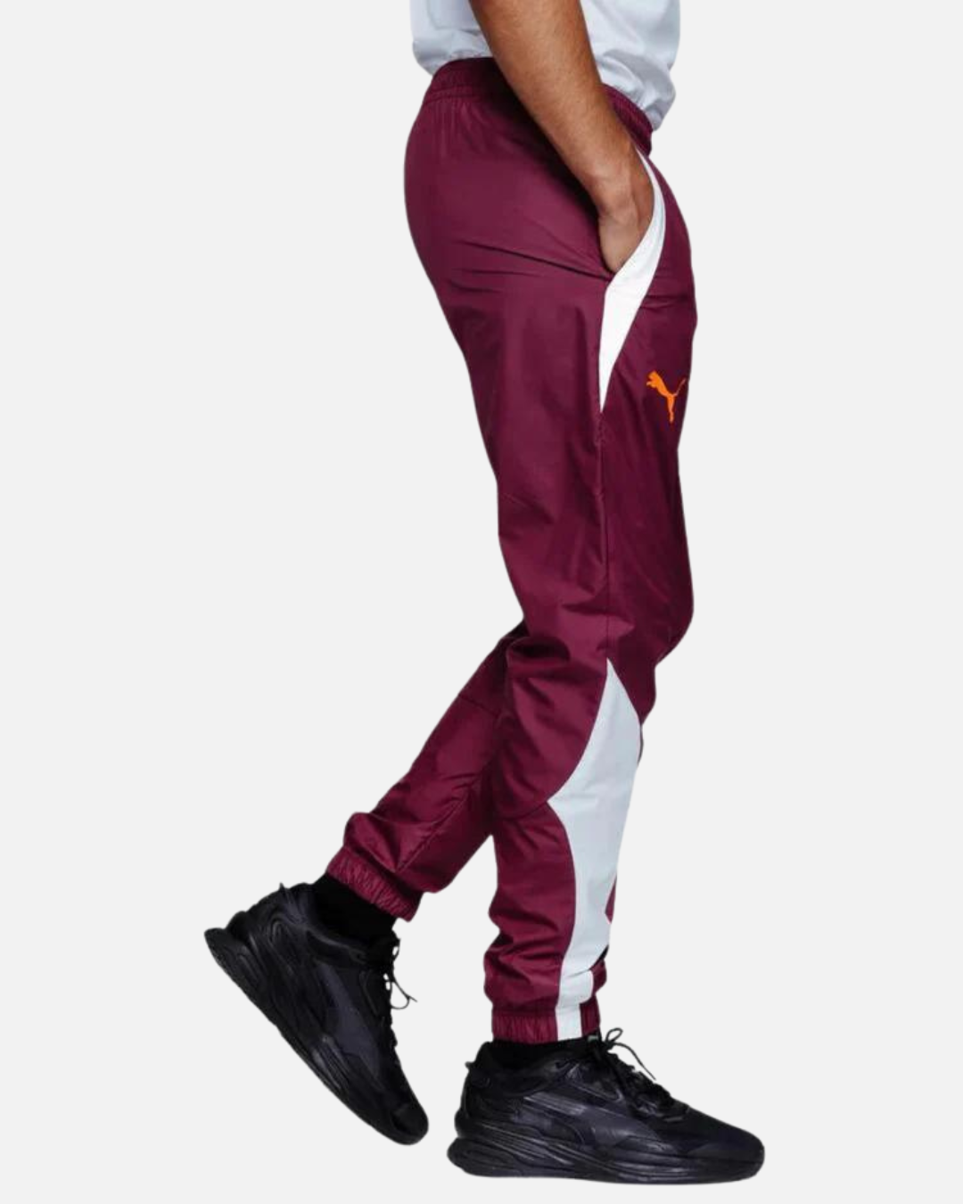 Manchester City Trainingshose 2023/2024 – Burgund/Orange/Weiß