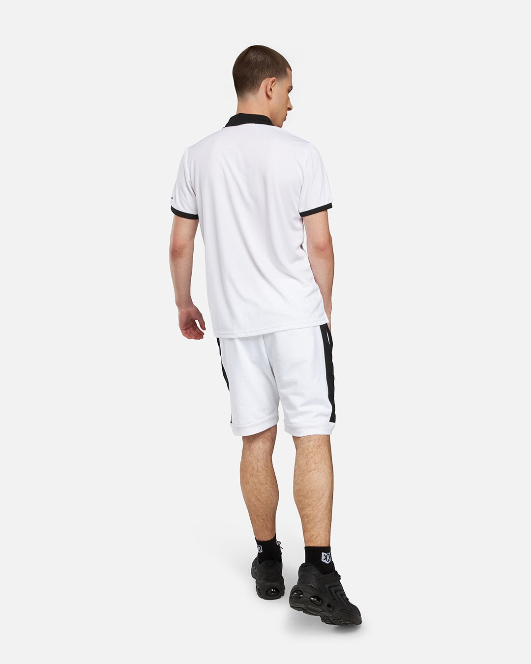 Sergio Tacchini Diamante Polo – Weiß/Schwarz