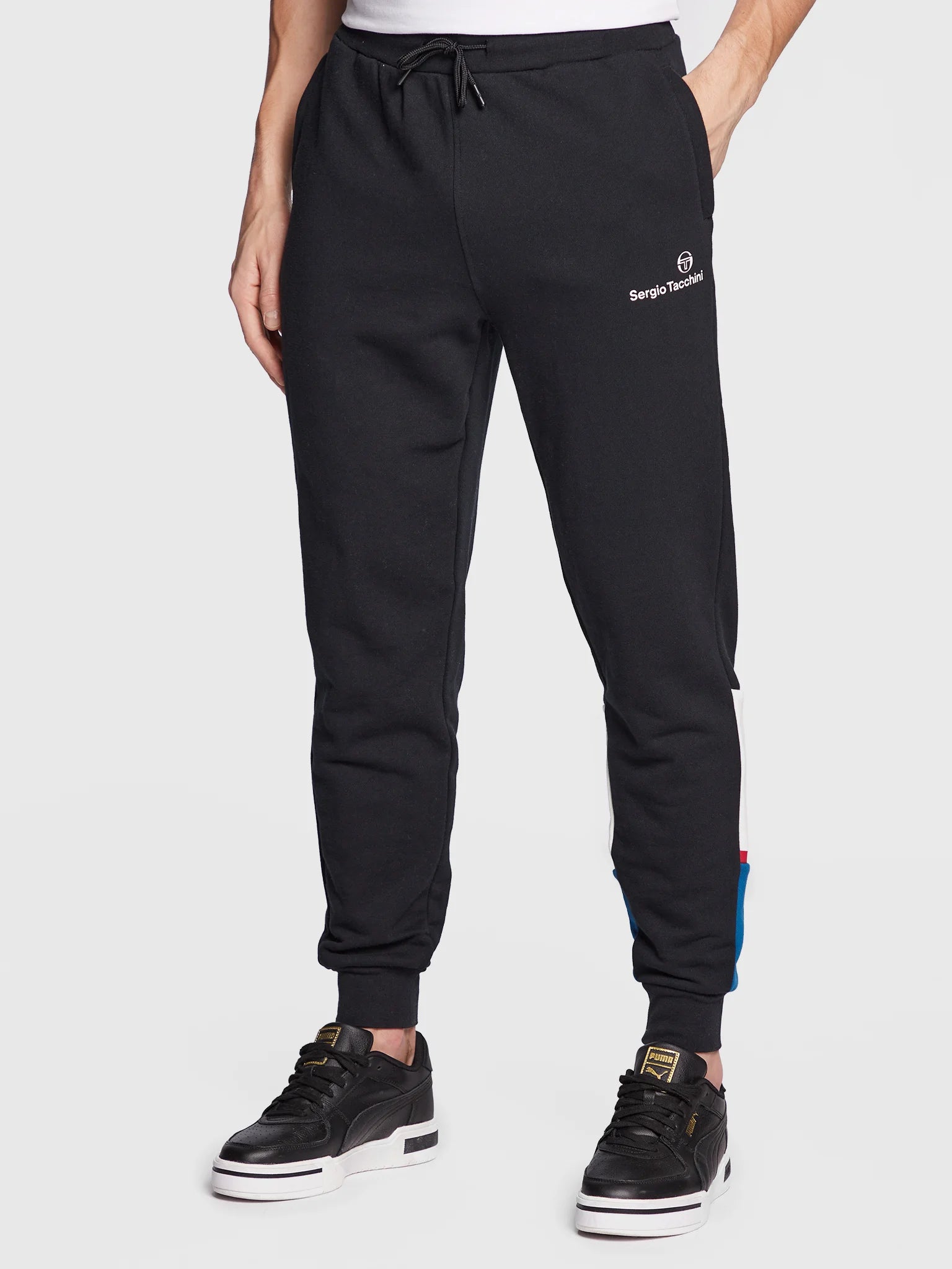 Pantalon Sergio Tacchini Incastro - Noir/Blanc/Bleu