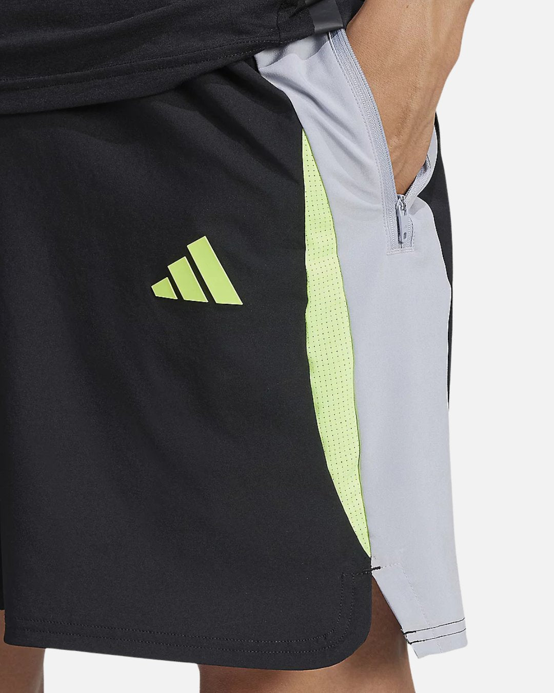 Short Adidas Tech Apparel Colorblock - Noir/Vert