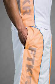 Short FK Mesh - Weiß/Orange