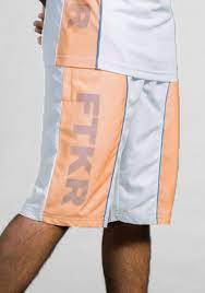 Short FK Mesh - Weiß/Orange