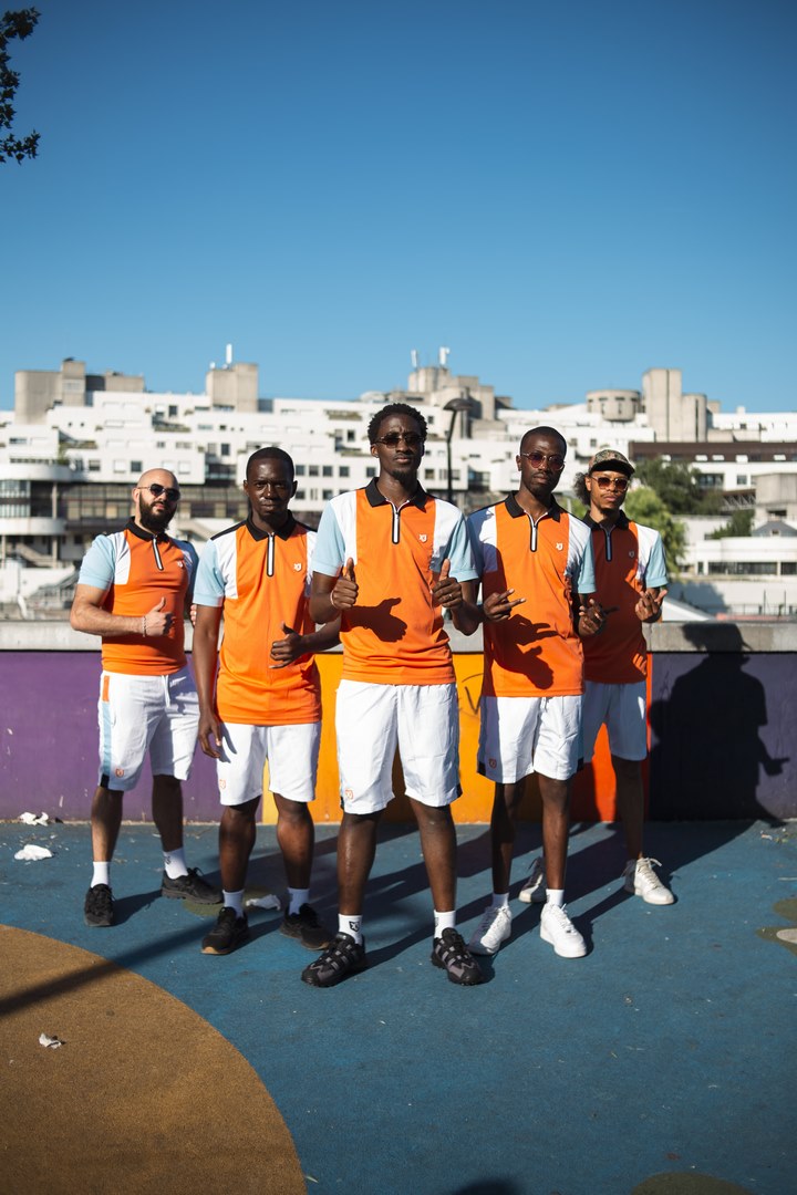 FK Squad Shorts - White/Orange/Blue