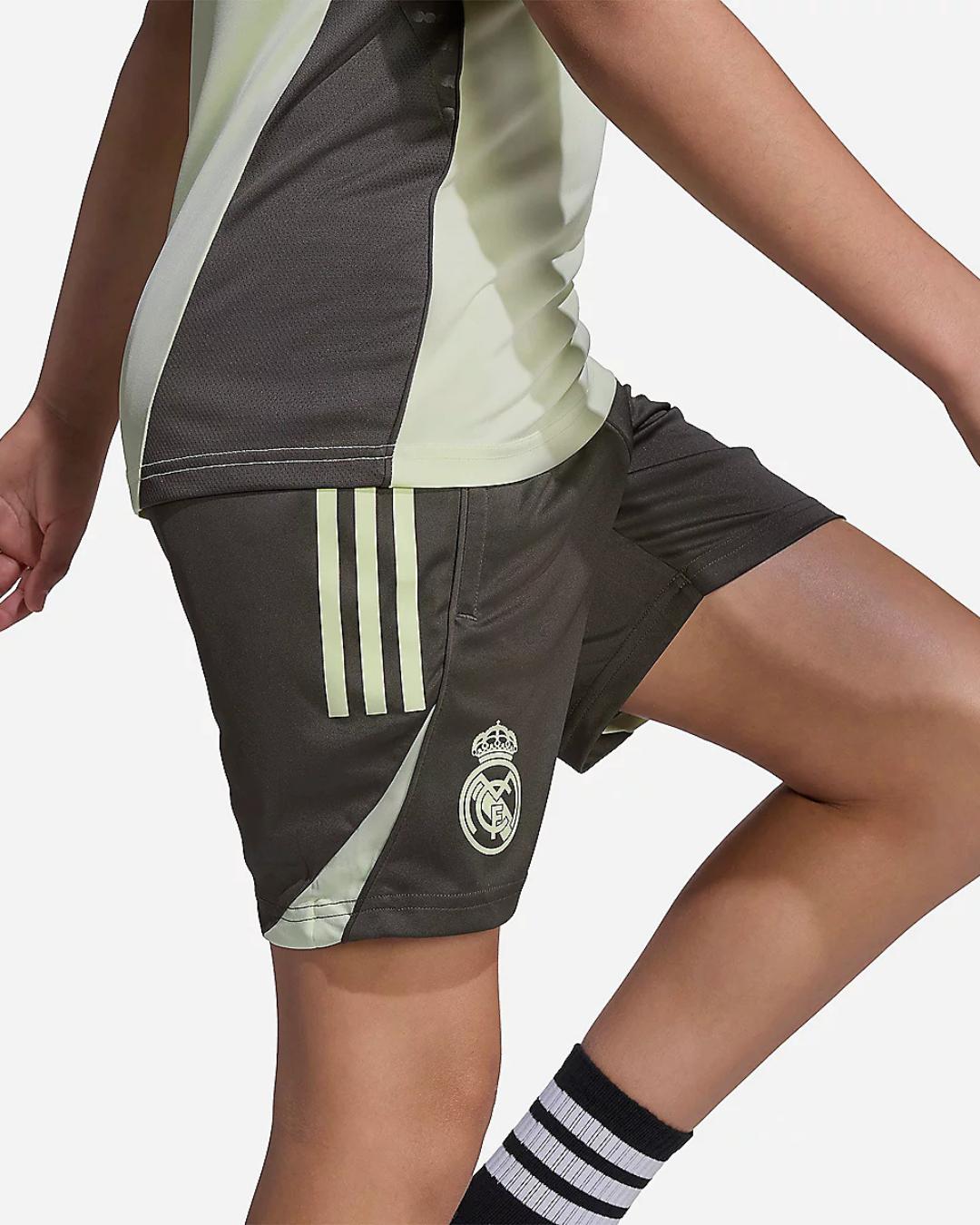 Pantaloncini da allenamento Real Madrid Junior 2025/2026 - Cachi/Verde