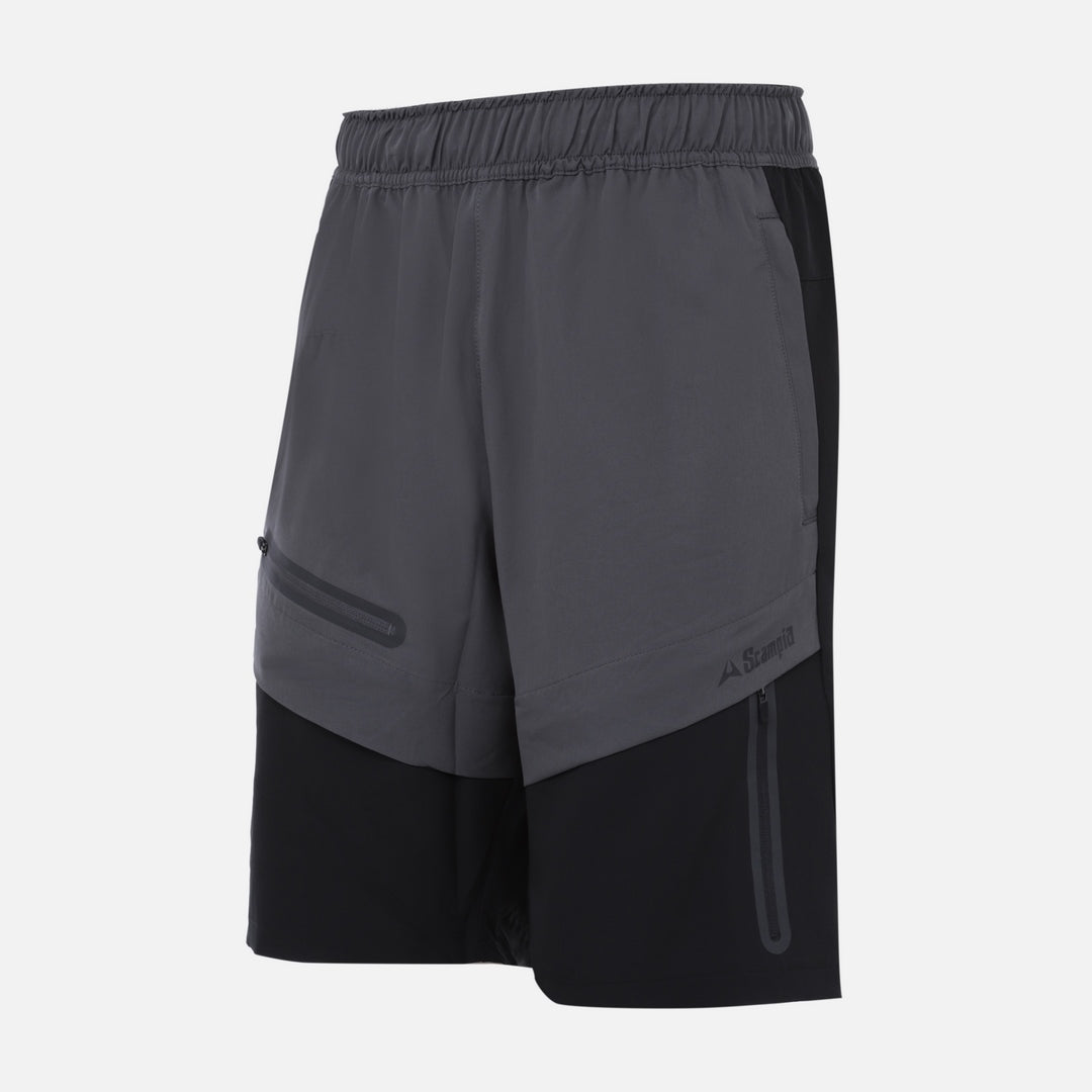 Short Scampia Scalare - Gris/Noir