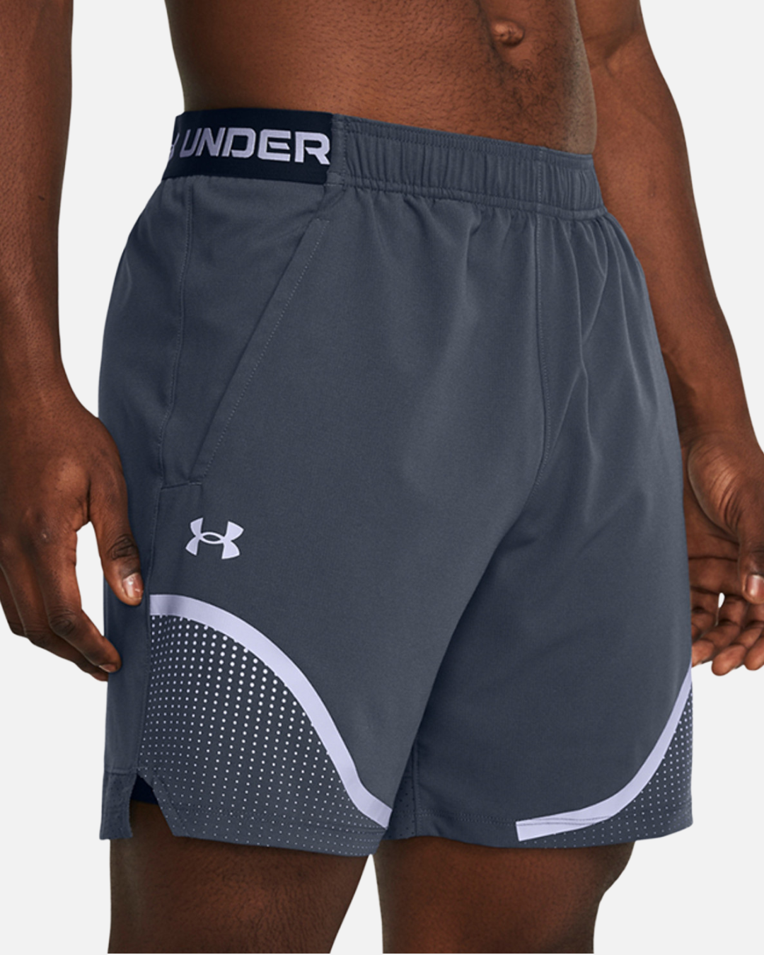 Pantaloncini Under Armour Vanish Woven Graphic 6 - Gris/Blanc