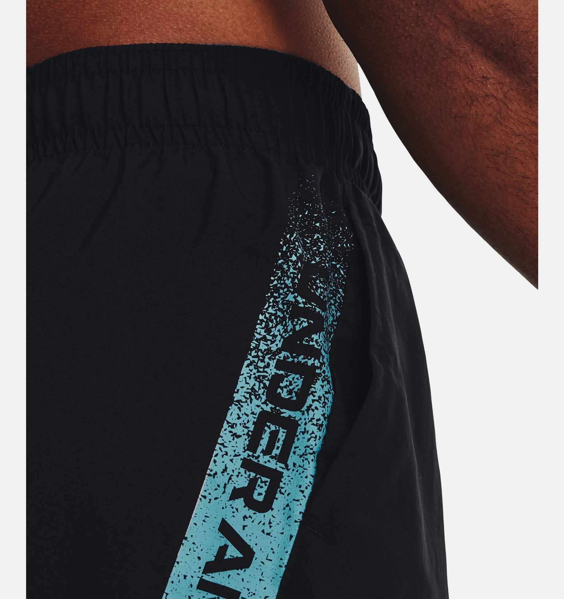 Short Under Armour Woven Graphic - Noir/Bleu