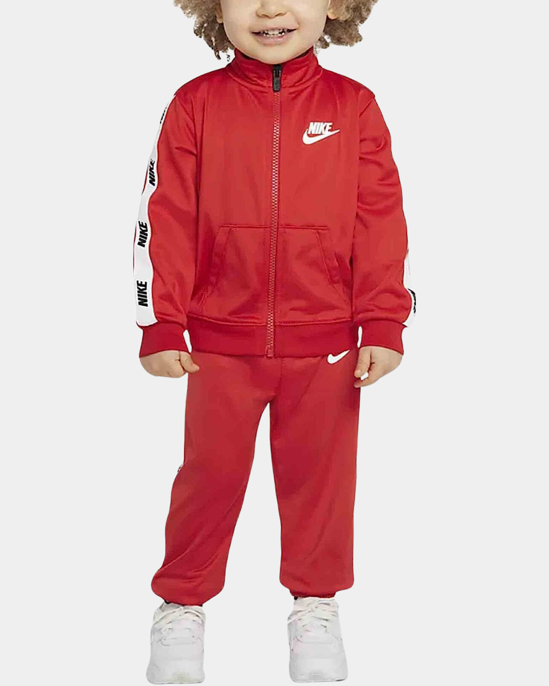 Baby red nike tracksuit best sale