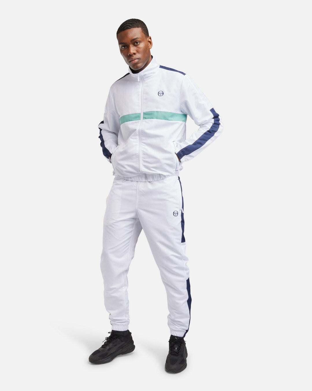 Tennis Tute Sergio Tacchini Uomo Tuta Sergio Tacchini Innesto Nero