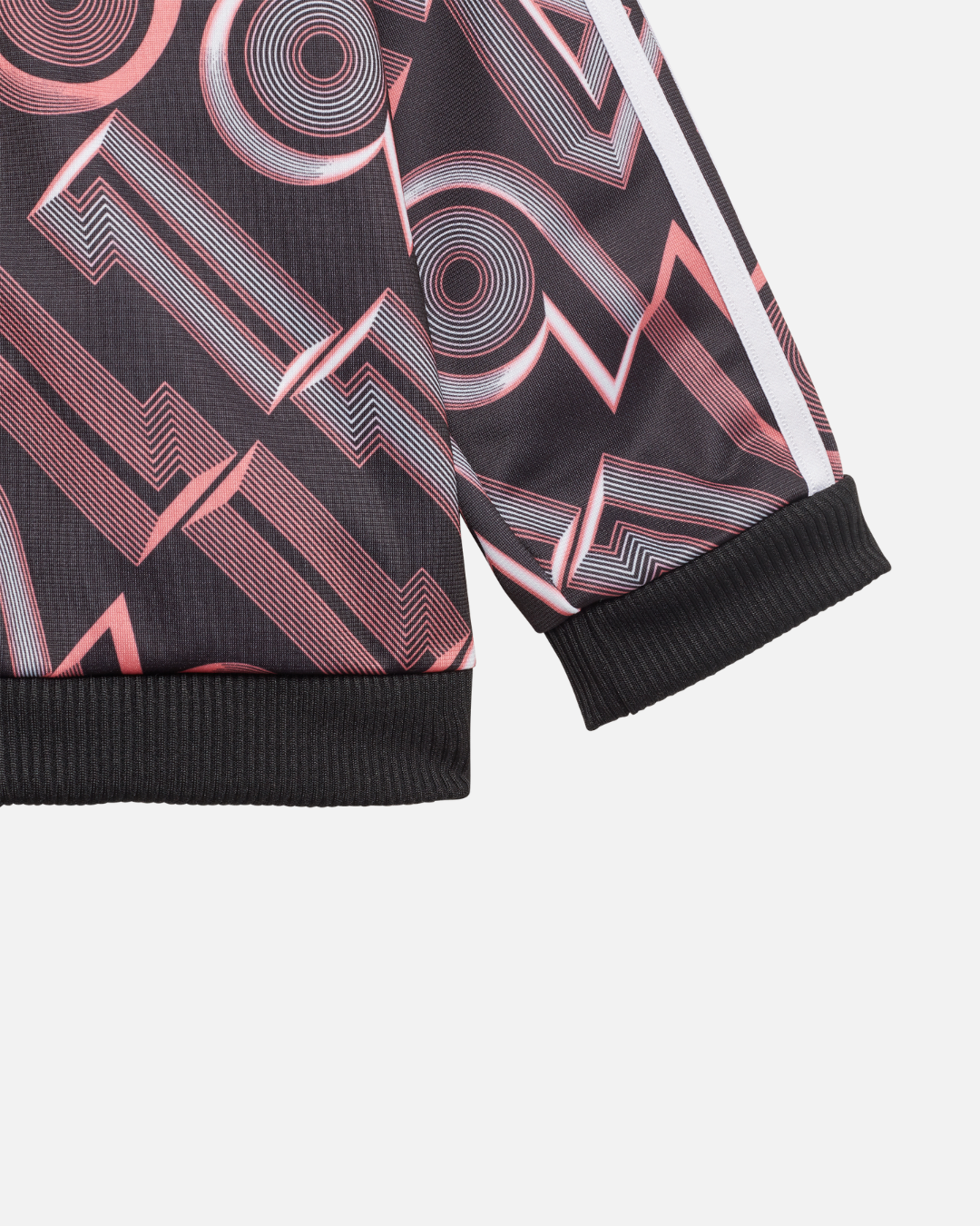 Tuta Adidas Shiny Bold da bambino - Nera/Rosa/Bianco