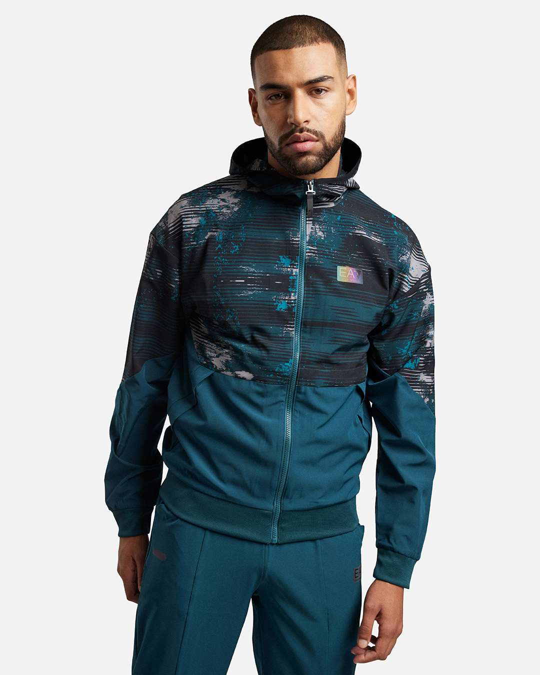 Emporio Armani EA7 Tracksuit - Black/Green