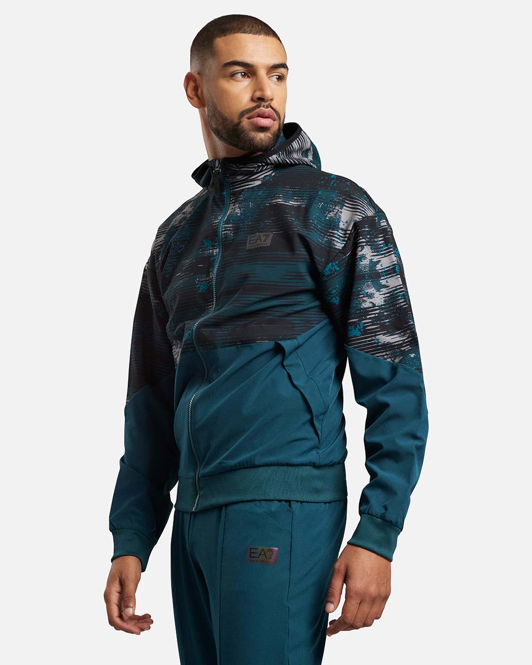 Emporio Armani EA7 Tracksuit - Black/Green