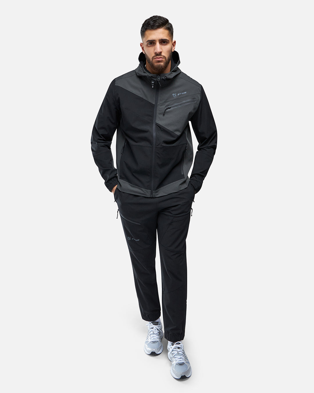 Pantalones con capucha FK - Negro