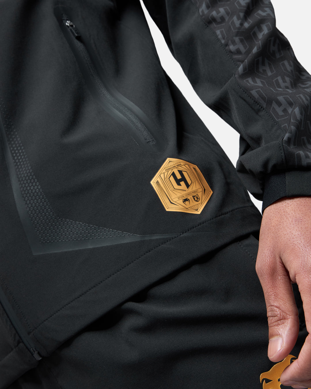 Sudadera FK x Venum Hexagone MMA - Negro/Dorado