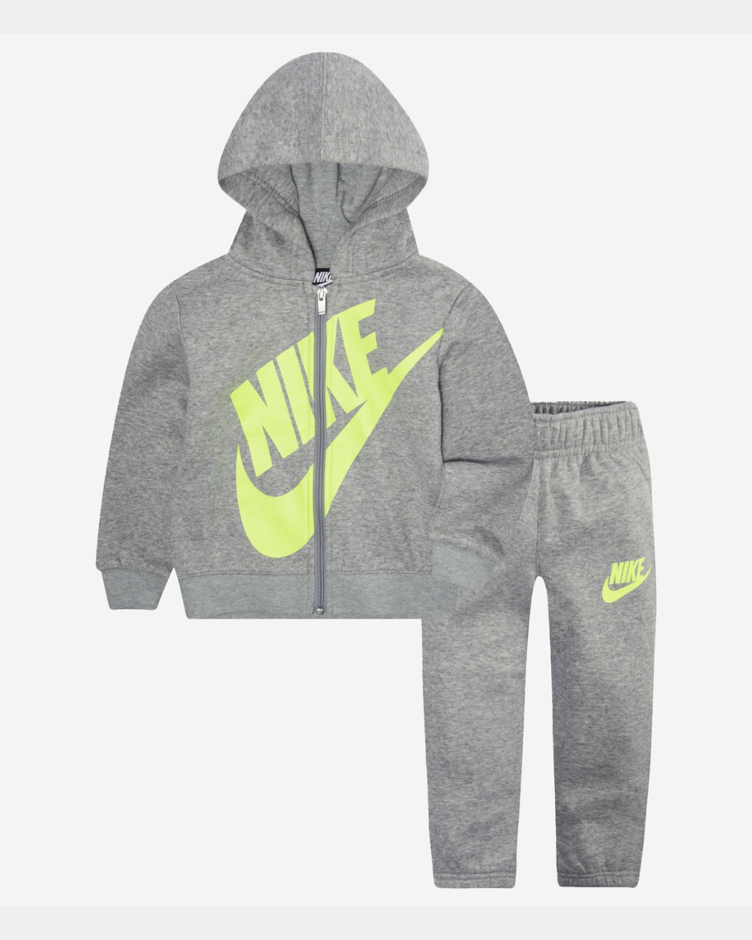 Grey and yellow nike tracksuit hotsell