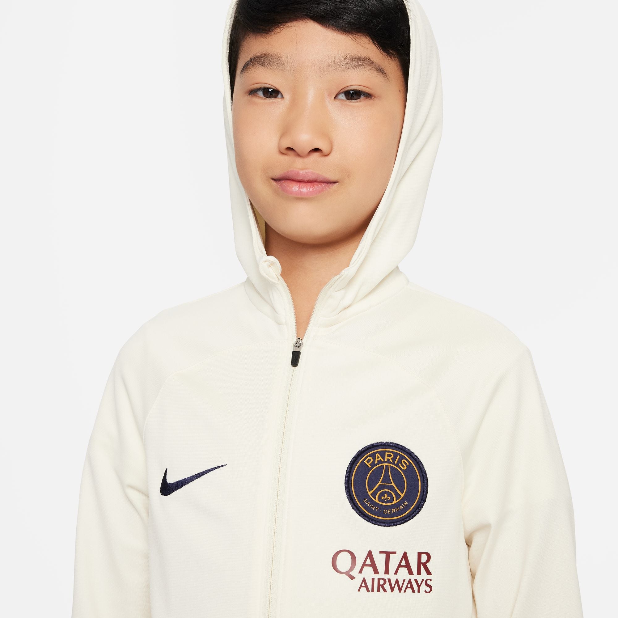 PSG Strike Junior Tracksuit 2023/2024 - White/Blue