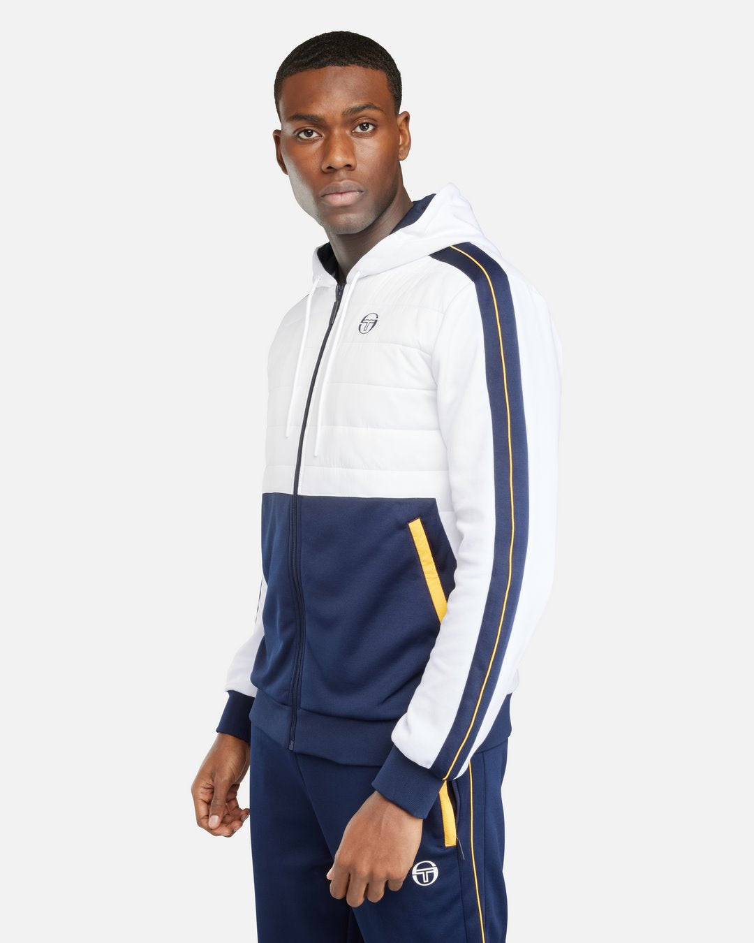 Trainingsanzug Sergio Tacchini Innesto - Marineblau/Weiß