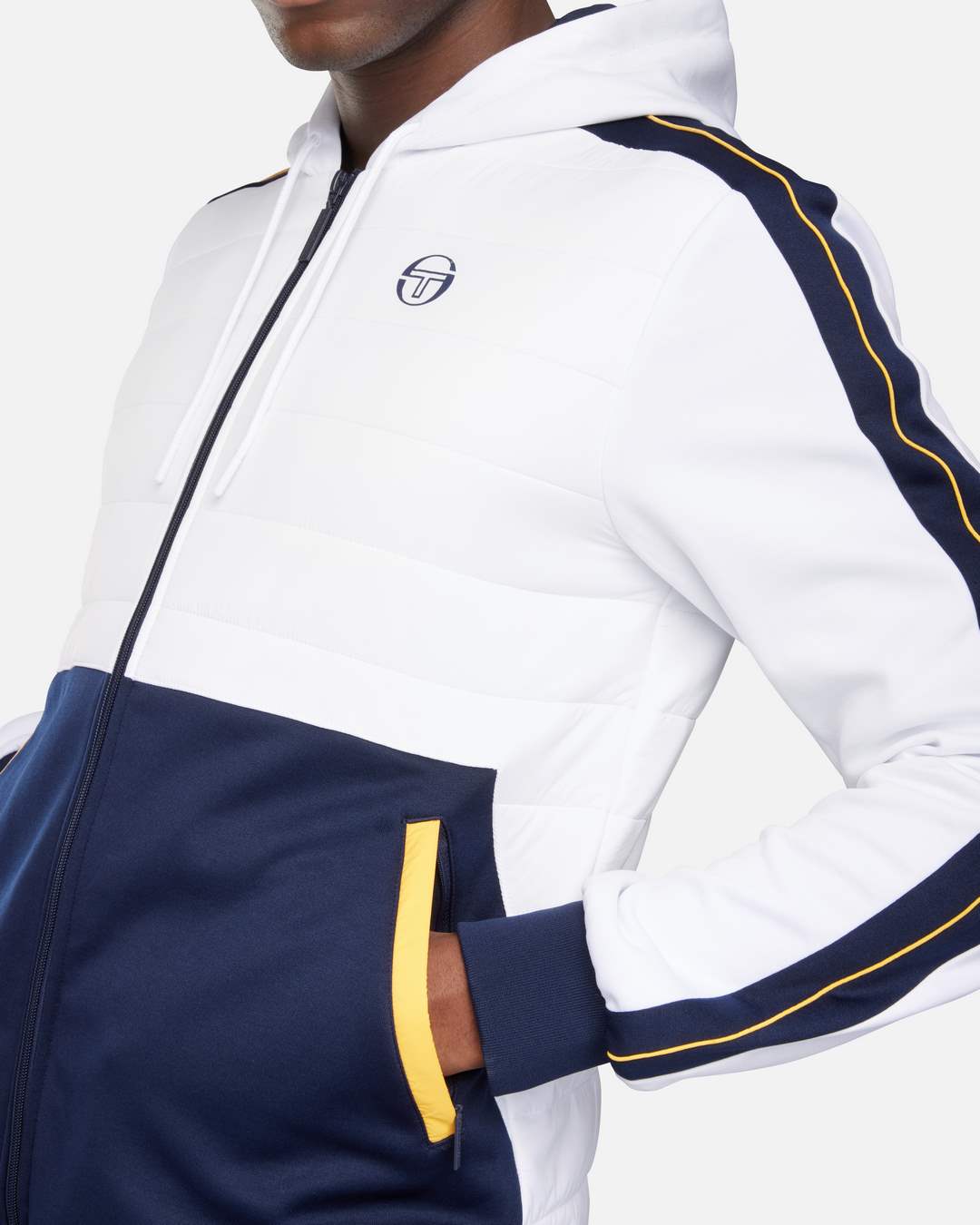 Trainingsanzug Sergio Tacchini Innesto - Marineblau/Weiß