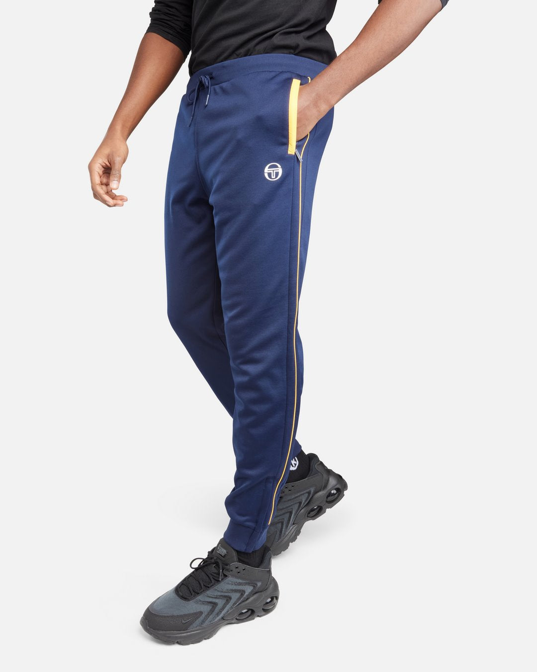 Trainingsanzug Sergio Tacchini Innesto - Marineblau/Weiß