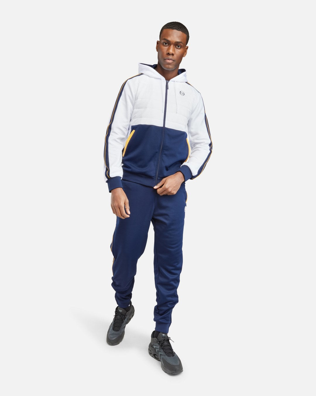 Trainingsanzug Sergio Tacchini Innesto - Marineblau/Weiß