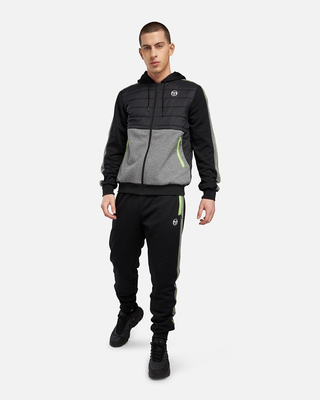 Tuta Sergio Tacchini Innesto - Nera/Verde