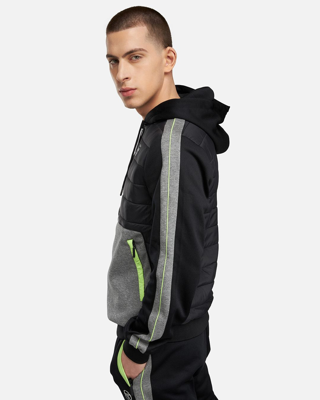 Tuta Sergio Tacchini Innesto - Nera/Verde