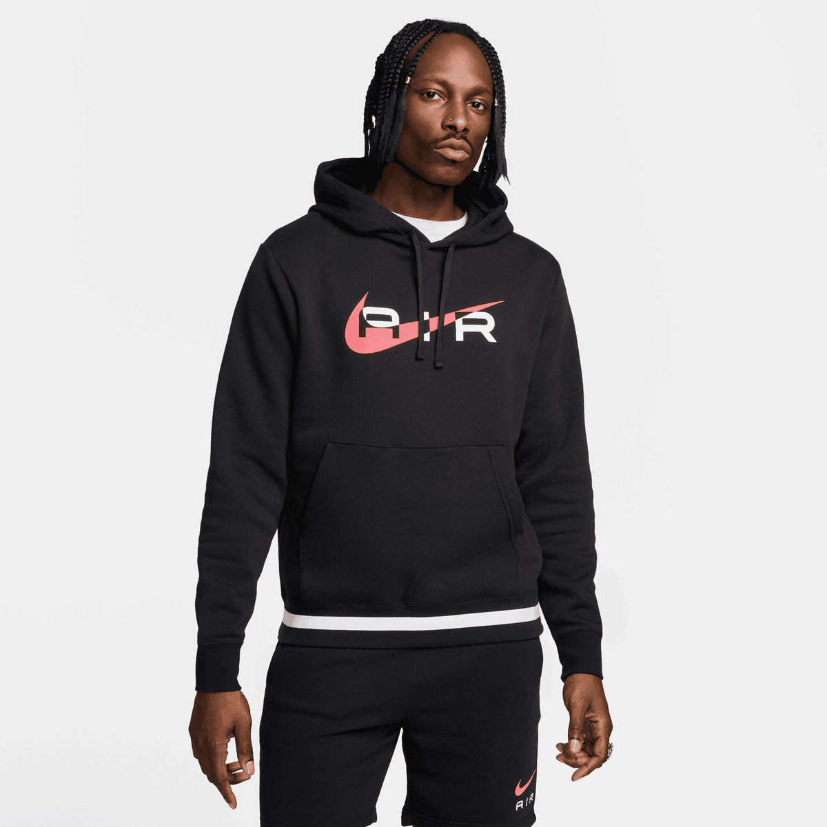 Nike Air Hoodie - Black/Red