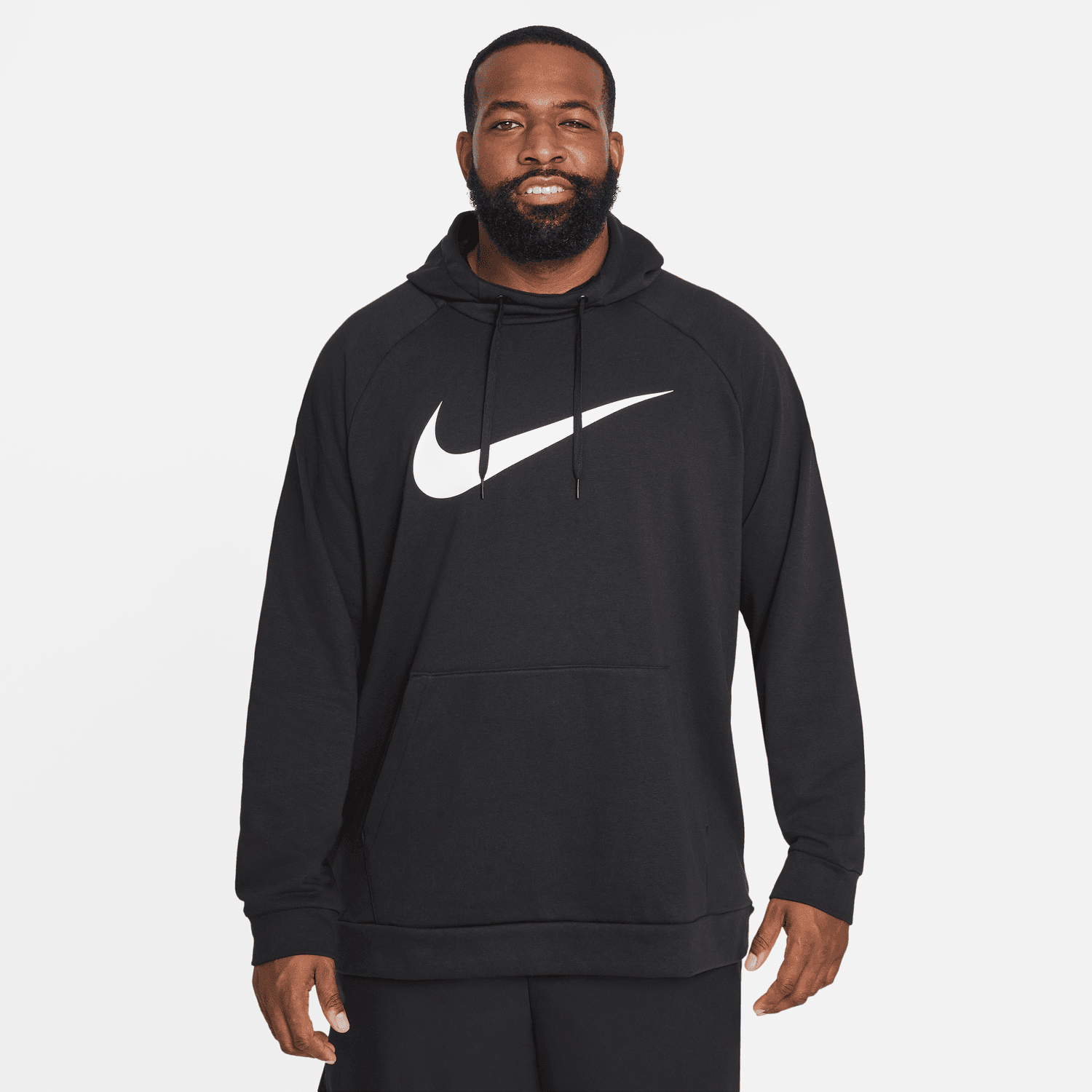 Nike Dry Graphic Hoodie - Black/White