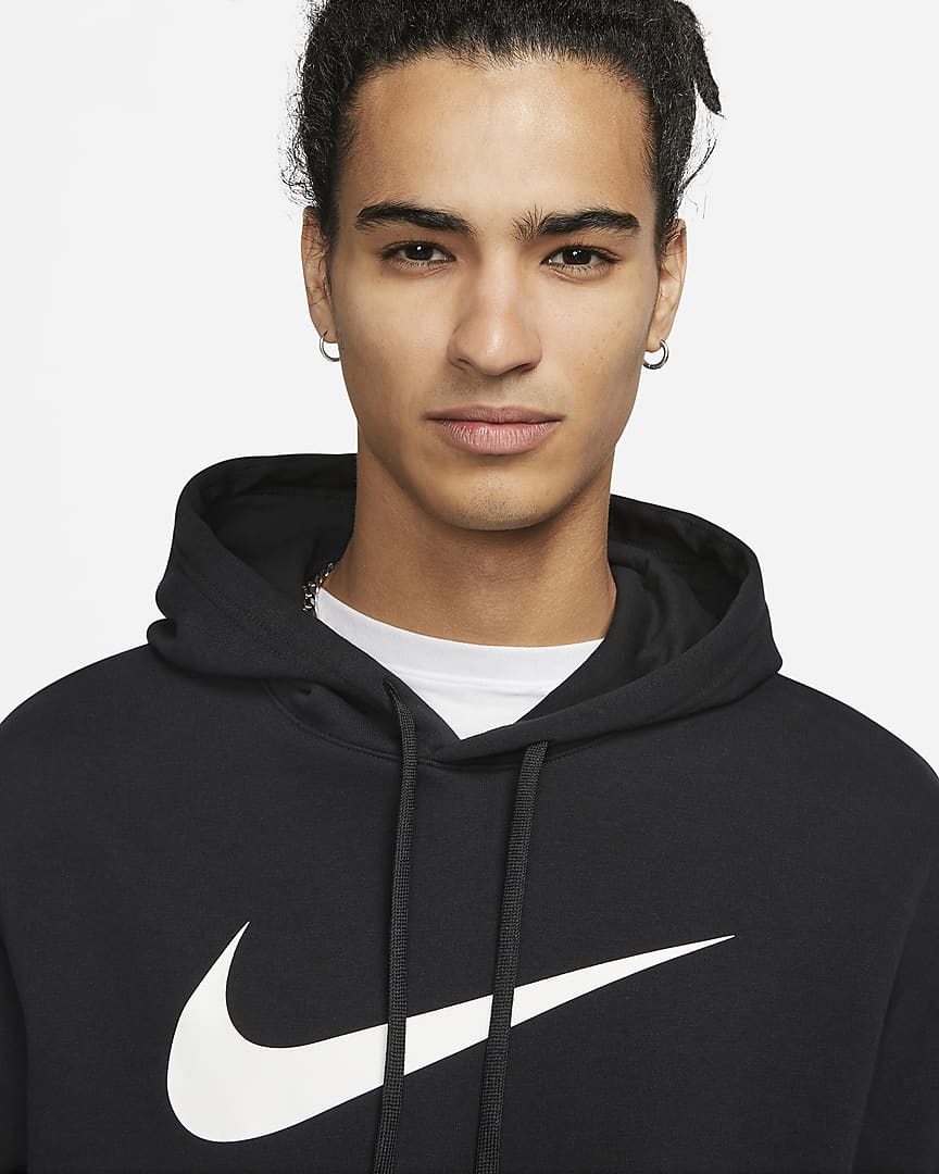 Sudadera Nike Sportswear Repeat - Negro/Blanco/Rosa