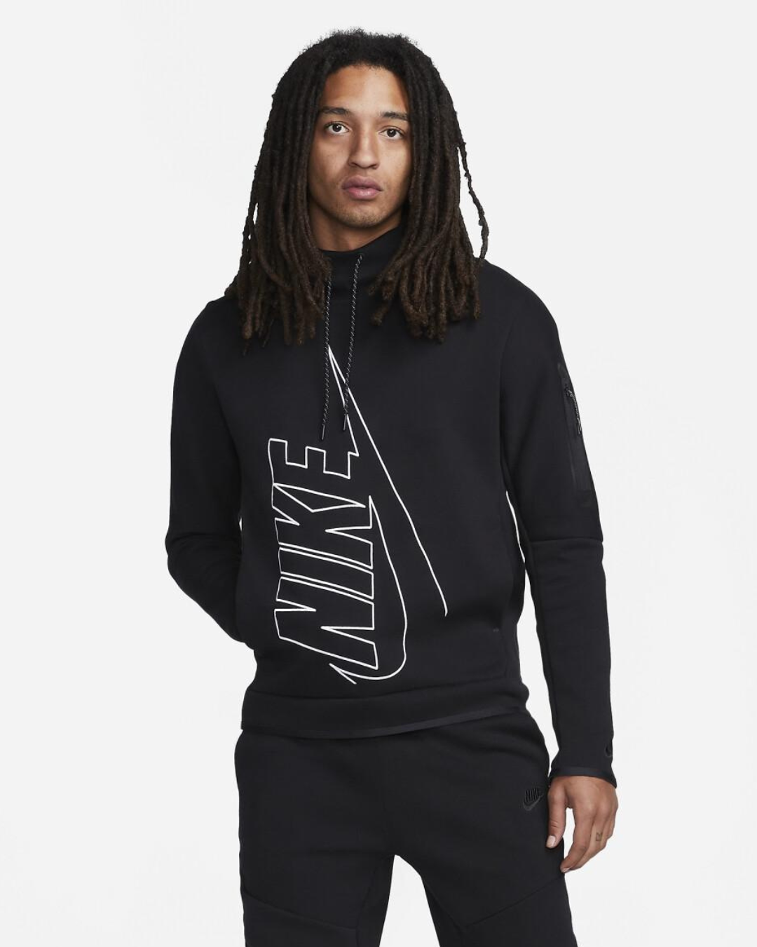 Sweat nike tech fleece noir sale