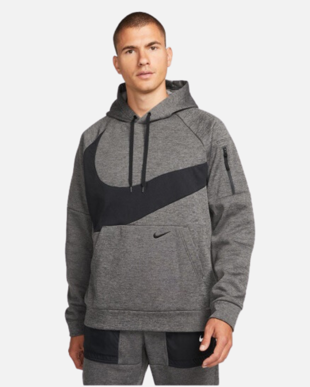 Sweat à capuche Nike Therma-Fit - Gris/Noir