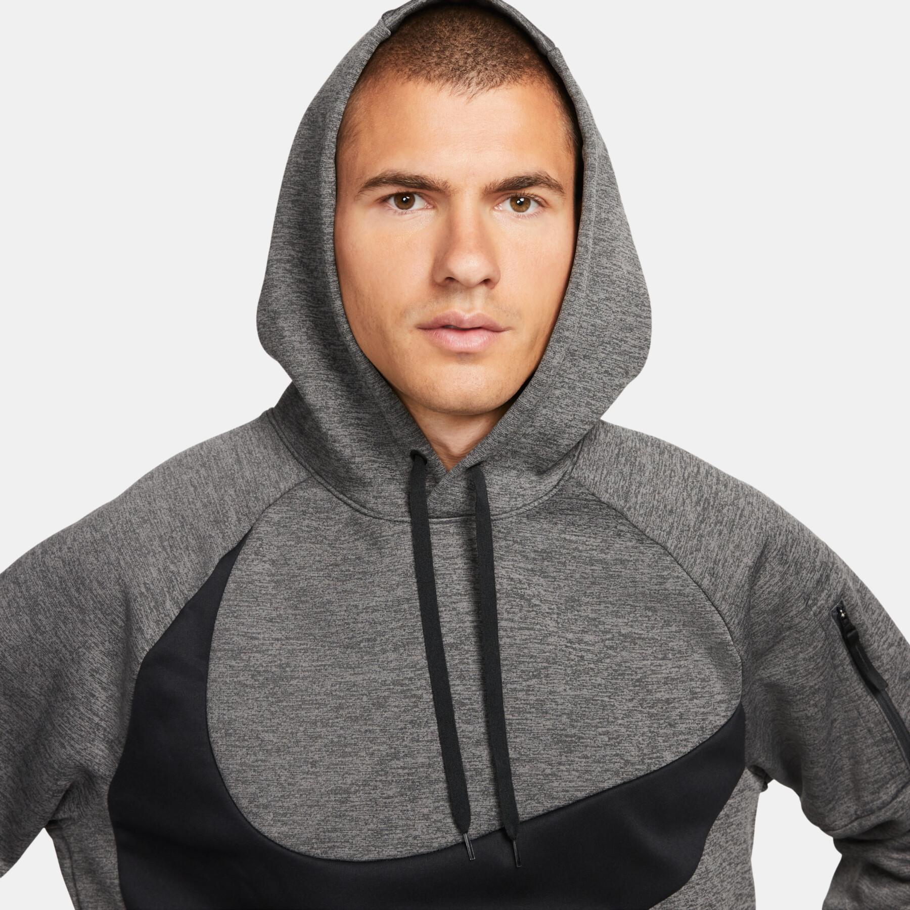 Sweat à capuche Nike Therma-Fit - Gris/Noir