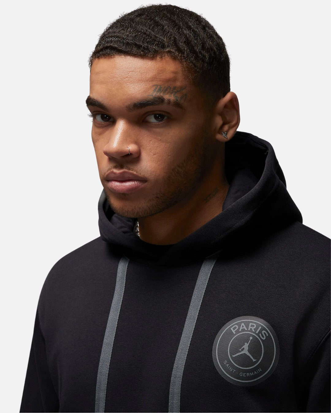 Sweat à capuche PSG Fleece - Noir/Gris/Orange