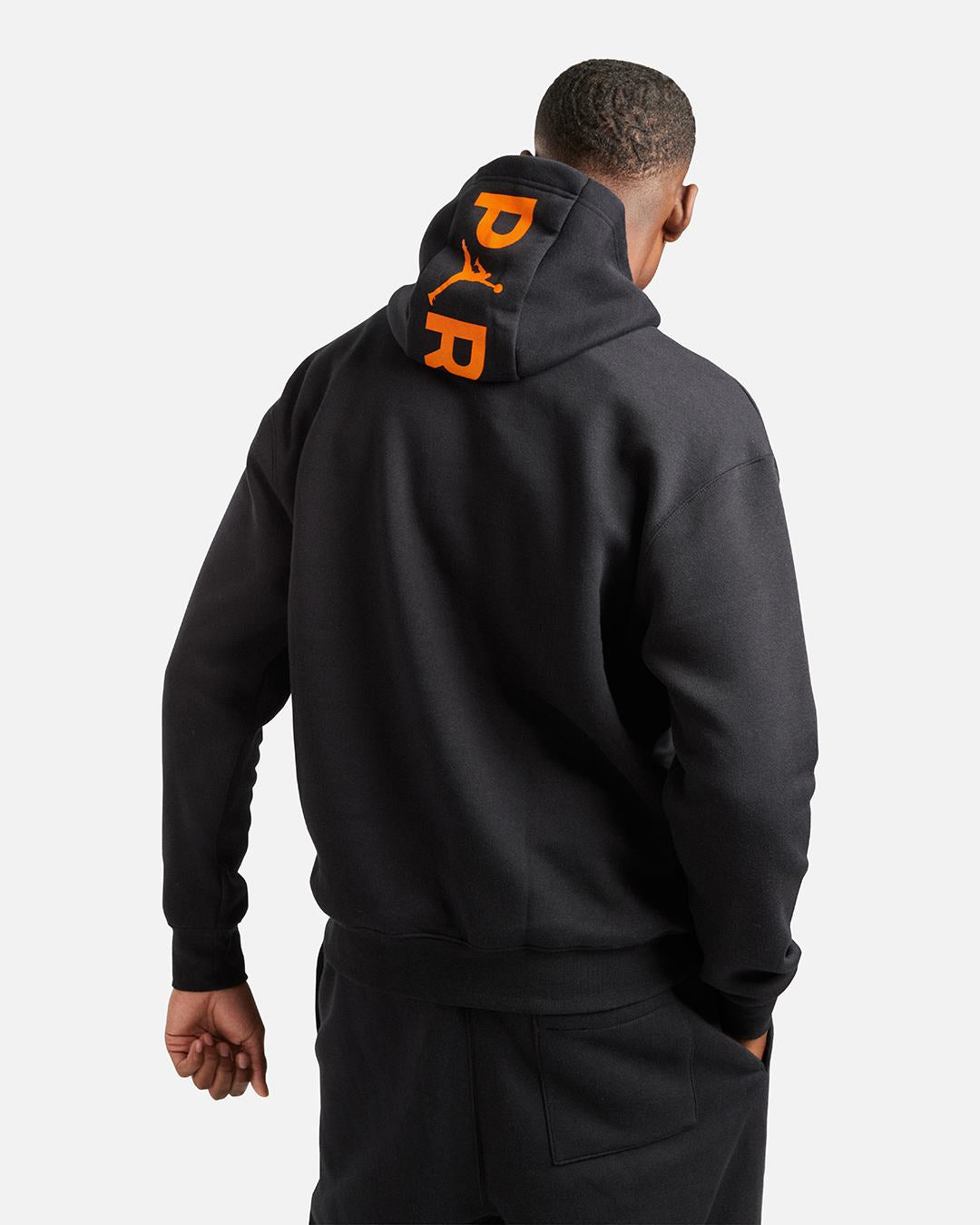 Sweat à capuche PSG Fleece 2023/2024 - Noir/Gris/Orange