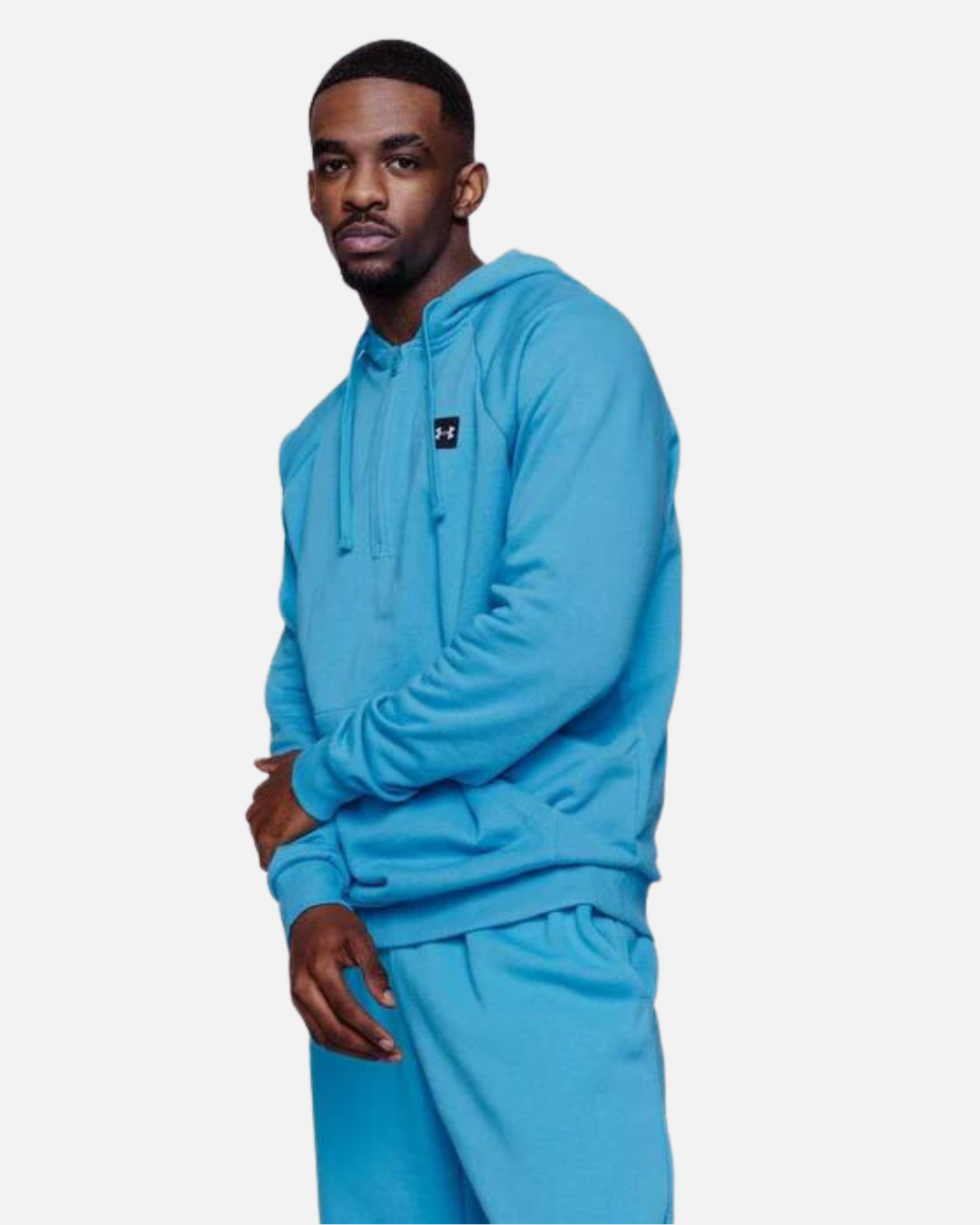 Sweat à capuche Â½ zip Under Armour Rival Fleece - Bleu