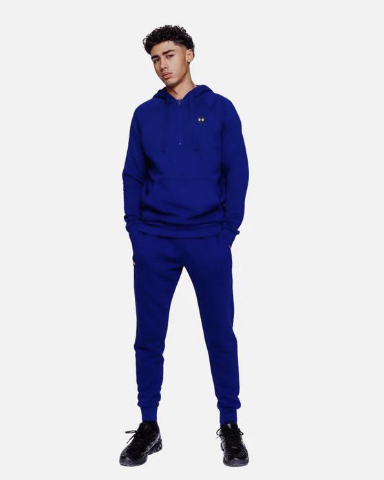 Felpa con cappuccio in pile Under Armour Rival - Blu